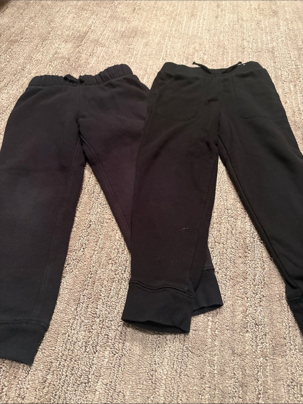Kids Black Fleece Jogger Pants - Classic Comfort